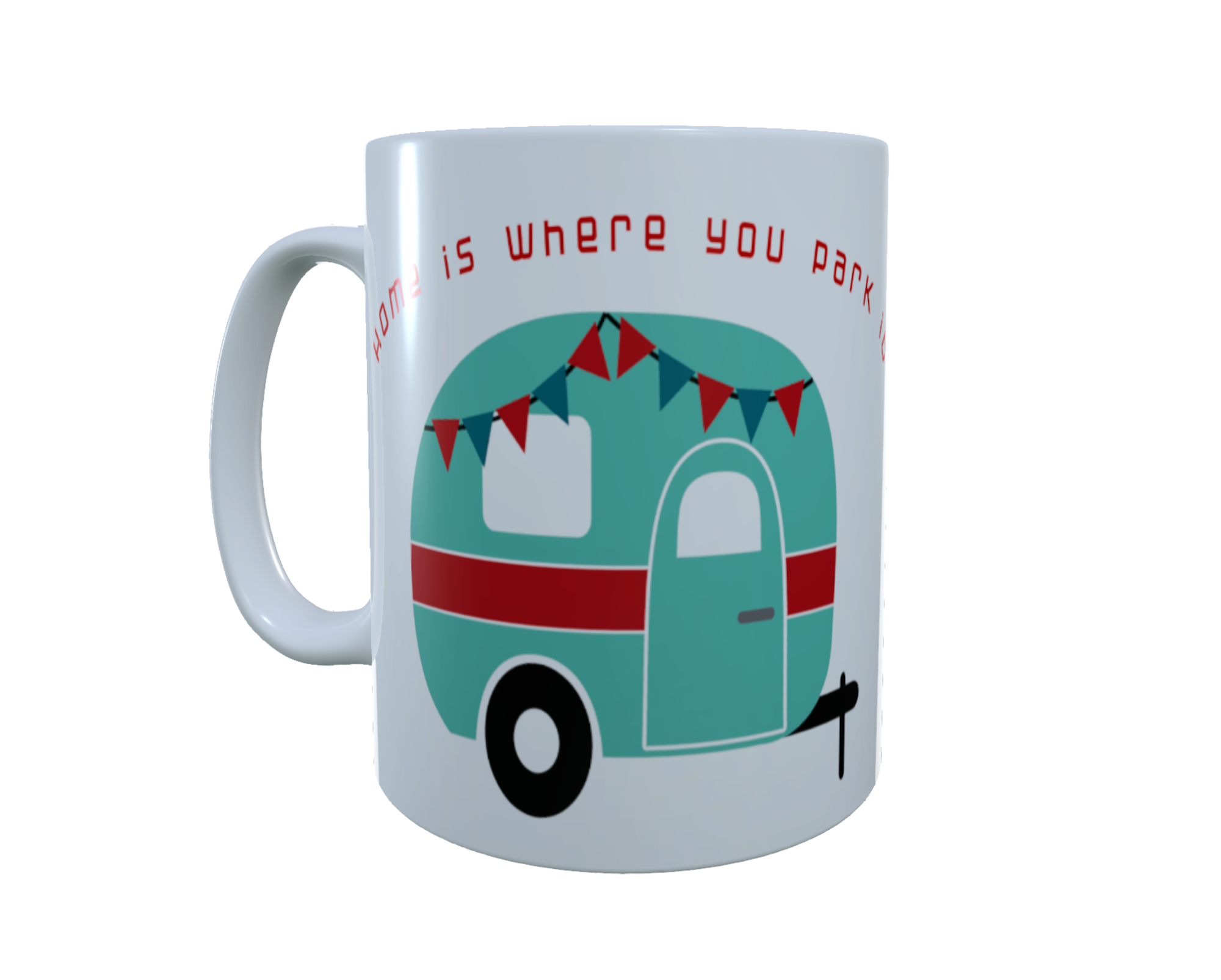 Caravan Ceramic Mug - Home Is Where You Park It